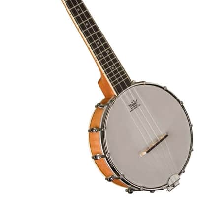 Oscar Schmidt Concert Banjolele, Maple Resonator, Remo Head, Satin Finish, OUB1 image 2