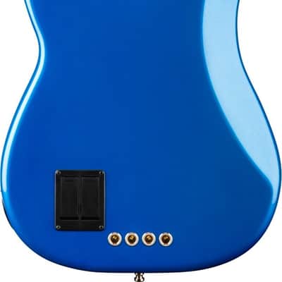 Fender American Ultra II Precision Bass 4-String Bass Guitar, Ebony Fingerboard, Noble Blue image 3