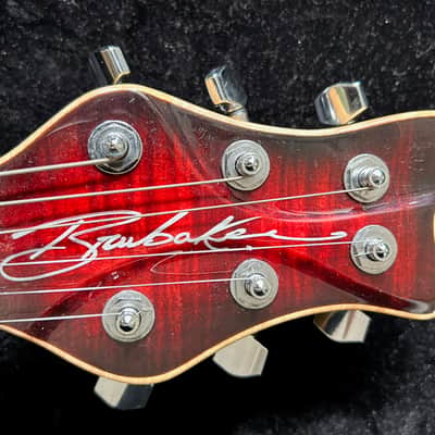 Brubaker K-4 NC (Nashville Custom) semi-hollow 2002 RED/BLACK Tiger Maple Semi Hollow w/ Hard Case image 10