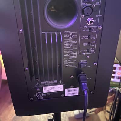 Yamaha HS80M Powered Studio Monitor (Pair) 2000s - Black + Stands (free) image 2