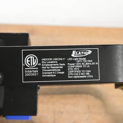 Elation OPTI TRI PAR 18 x 3W Tri Color LED Par CG012Q6 image 3