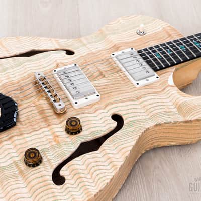 2023 Paul Reed Smith Private Stock Singlecut Archtop Natural w/ Green Grainfill, Case & Tags image 6