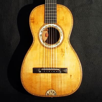 Heinrich Schatz German Parlor Guitar 1860-1890 image 1
