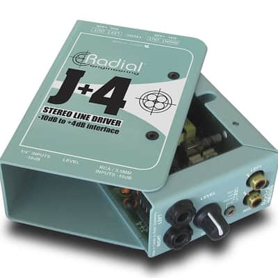 Radial Engineering J+4 Stereo Line Driver -10dB to +4dB image 3