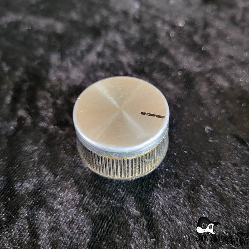 Silvertone / Danelectro Amplifier Knob (1970s Black & Silver) image 1