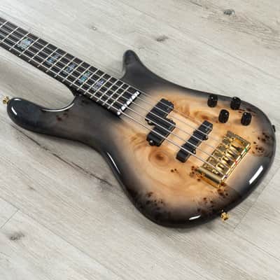 Spector Euro 5 CST Custom 5-String Bass, Ebony Fretboard, Natural Black Burst Gloss image 1