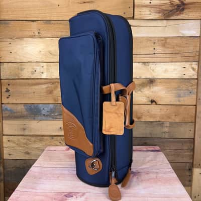 Gard 1ESNB-LN Elite Single Trumpet Gig Bag Blue Nylon/Leather trim Bild 1