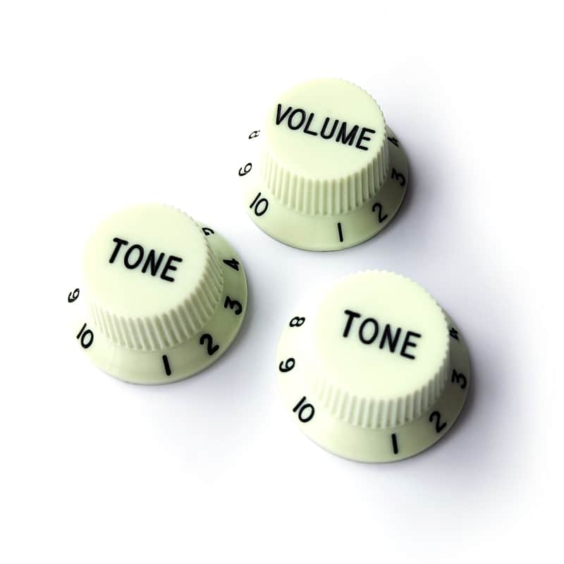 Stratocaster Tone & Volume Knobs – Set or Individual - Set Mint Green image 1