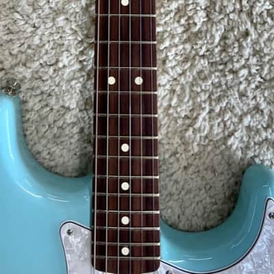 Mint Fender Limited Tom Delonge Blink 182 Stratocaster w/Bag, Daphne Blue 7.5lbs! image 7