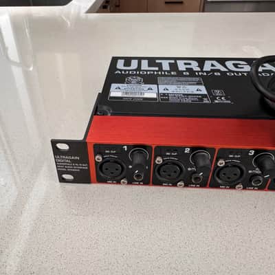 Behringer Ultragain Digital ADA8200 8-Channel Mic Preamp with AD/DA Converter 2013 - Present - Black / Red image 2