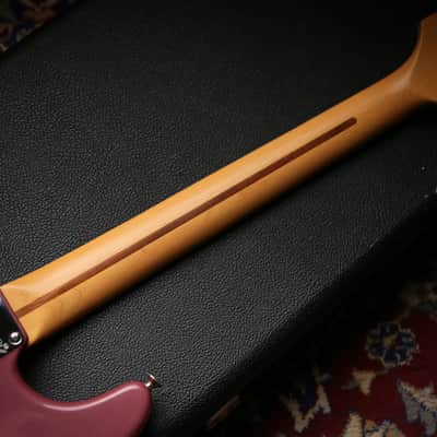 1995 Fender American Stratocaster Matching Headstock Burgundy Mist image 16