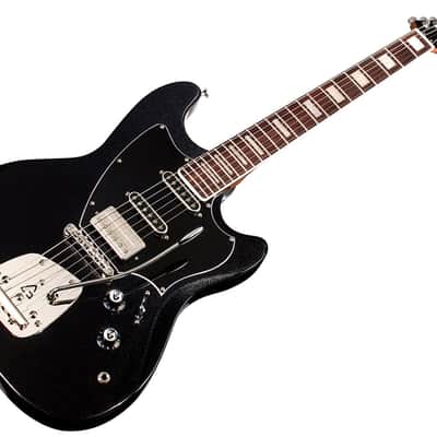 Guild SURFLINER DELUXE Electric Guitar (Black Metallic) image 5