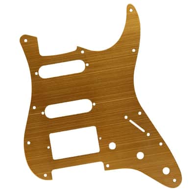 Gold Aluminum Guitar HSS Stratocaster Strat Style Pickguard Scratch Plate image 2
