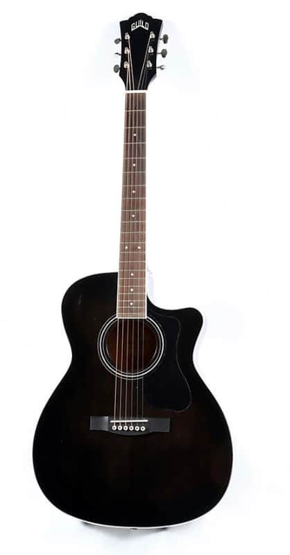 Immagine Guild Westerly OM-260CE Deluxe Flamed Mahogany - Transparent Black Burst - 1