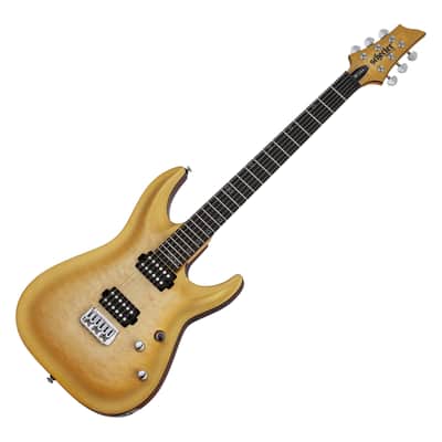 Schecter Omen Extreme-II guitar in Gold Rush image 1