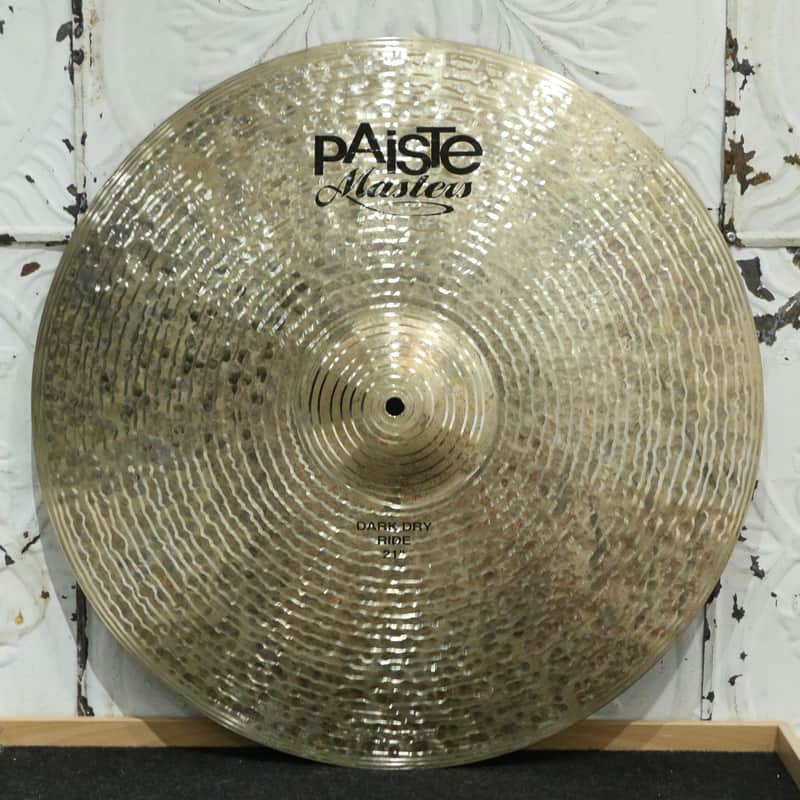Paiste Masters Dark Dry Ride Cymbal 21in (2640g) image 1