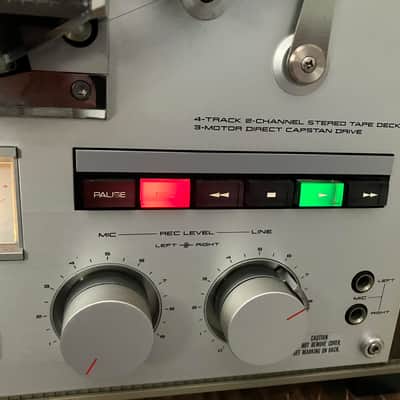 PLEASE READ ENTIRE AD!!! Akai GX-625 1/4" 10.5 inch 4-Track 2-Channel Reel to Reel Tape Deck Recorder 1980 - 1982 - Silver image 3