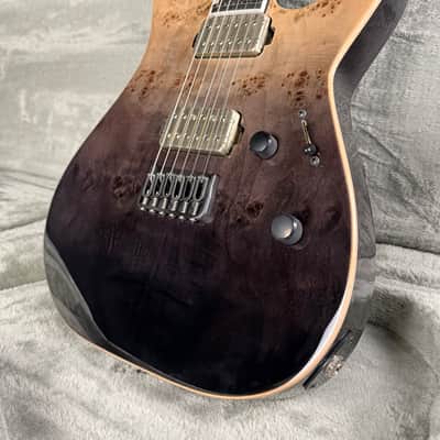 ESP E-II M-II Hardtail w/Case - Black Natural Fade image 1