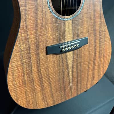 Martin D-X1E Koa Dreadnought Acoustic-Electric Guitar w/ Gig Bag (113) image 6