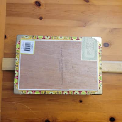 Vintage Macanudo Empty Cigar Box Guitar American Theme Brass Eagle We The People image 6