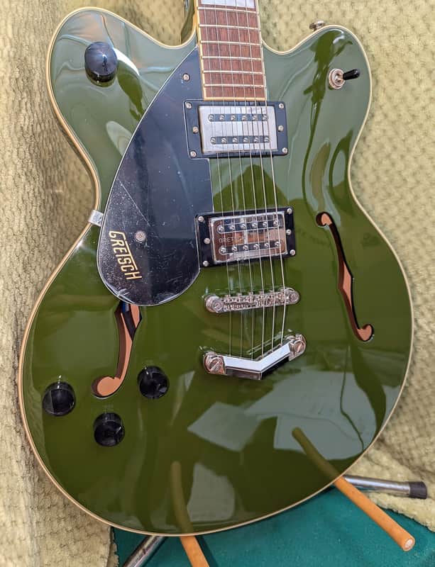 Gretsch G2622LH Streamliner Center Block with Laurel Fretboard, V-Stoptail Left-Handed 2019 - Present - Torino Green image 1