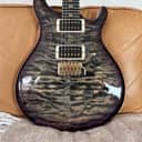Incredible Quilt! 2017 PRS Custom 24 Wood Library - Charcoal Purple - Artist Grade Quilt Top - Chocolate Indian Rosewood Neck - Ebony FB