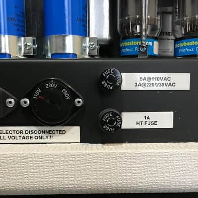 Hilbish Matamp GT120 Clone with Mercury Magnetics - White image 4