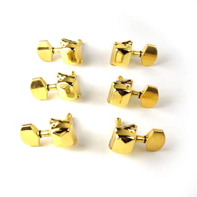 3L3R Covered Gear Guitar Tuning Keys Tuners Head Pegs ,Gold plated image 4