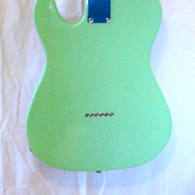 Custom Designed & Crafted - Surf Green Tele Thinline style/African Turquoise Stones - RSG Serial #058 2024 image 14