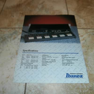 Vintage 1984 Ibanez HD1500 Harmonic Delay Catalog! Rare, Original Paperwork, Case Candy! image 3