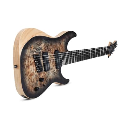 Schecter Reaper-7 MS - Ebony Fingerboard, Satin Charcoal Burst image 6
