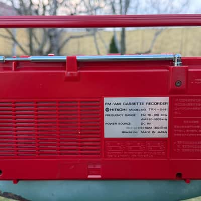 HITACHI TRK-5441 Rare Vintage Cassette Deck Boombox Retro Japan Warranty image 10