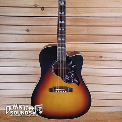 Gibson Hummingbird Studio EC A/E Guitar with Gibson Hard Case - Triburst image 2