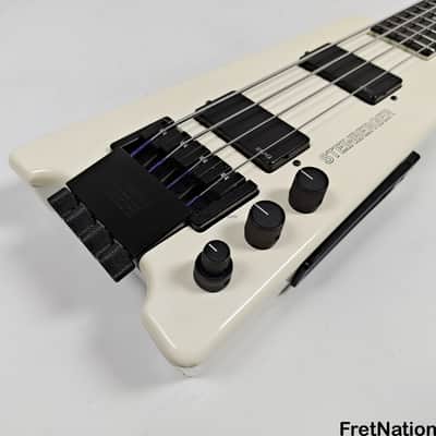 Steinberger XL-2 White Headless 1985 4-String Bass - 8.72lbs #3554 image 7