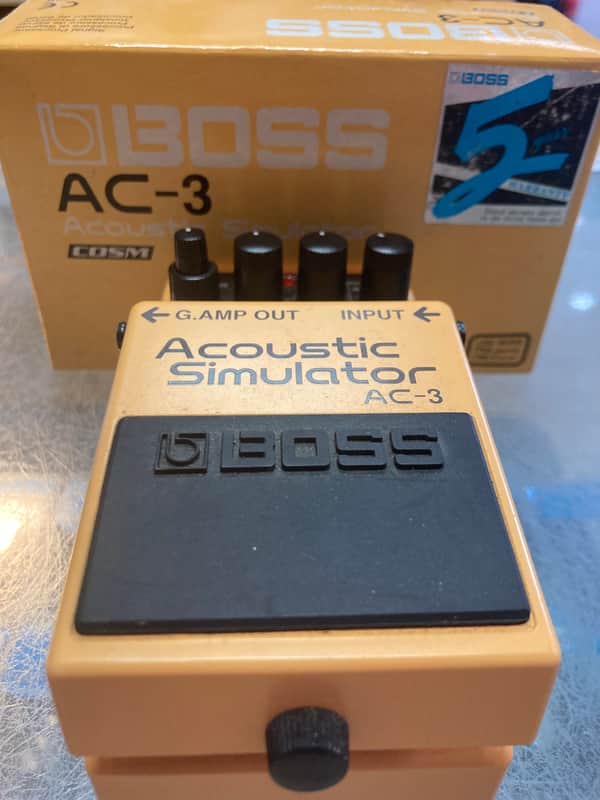 Boss AC-3 Acoustic Simulator (Dark Gray Label) 2006 - Present - Yellow image 1