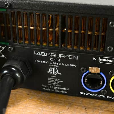 Lab Gruppen C 48:4 4800W 4-Channel Power Amplifier CG012Z8 image 10