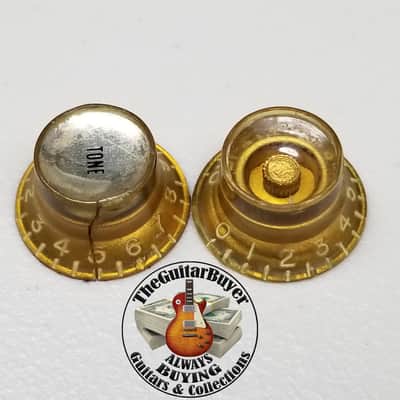 1960s Gibson Reflector Knob Set (2) - 100% Genuine Vintage image 1