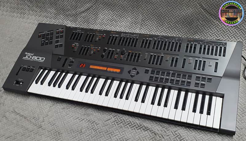 Roland JD800 ✅*LEGEND* 61-Key Programmable Synthesizer ✅RARE from ´90s✅CARBON✅ Checked & Cleaned ✅ NO Redglue✅FREE Worldwide shipping -Roland JD-800