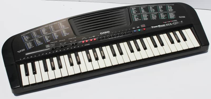 Vintage Casio MA 120 MA120 Keyboard Tone Bank PCM LoFi Keyboard Synthesizer Synth image 1