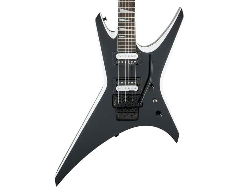 Used Jackson JS Series Warrior JS32 - Black w/ White Bevels w/ Amaranth FB image 1