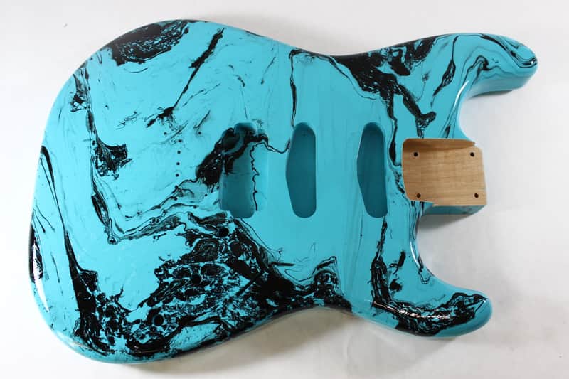 Multicolor HSS Hardtail Strat Stratocaster body Fits Fender neck P517 image 1