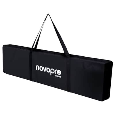 Novopro PS1XXL White Variable Height DJ Podium Stand w/ Scrims & Bag (4 Pack) image 14