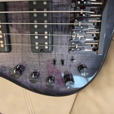 Sire Marcus Miller M7 LH lefty left Handed 6-String Electric Bass Guitar - Transparent Black image 8