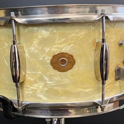 Slingerland 12x24/12x14/16x16/6.5x14" Radio King Drum Set - 30's WMP image 12
