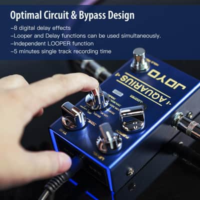 Joyo R-Series R-07 Aquarius Multi-Mode Delay & Looper Guitar Pedal, (Price includes the import duty for US buyer) image 3