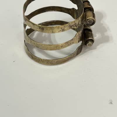 King Vintage King 3-band Tenor Saxophone Ligature Gold Plated image 4