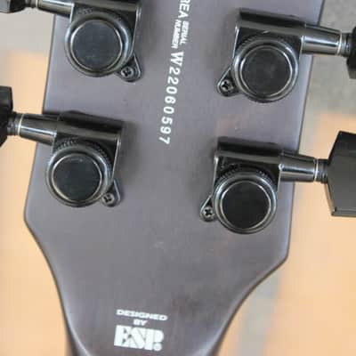 ESP LTD EC-401 QM 2017 - 2019 Neck Through (Satin See Thru Black) image 14