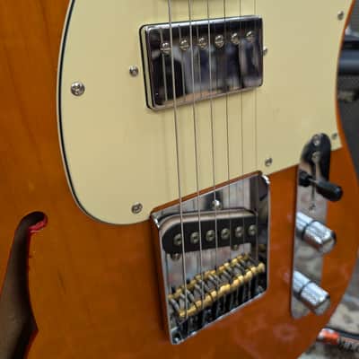 G&L Tribute Series ASAT Classic Bluesboy Semi-Hollow with Maple Fretboard 2026 - Clear Orange image 3