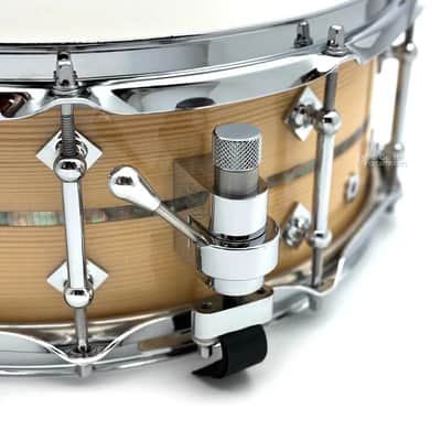 Craviotto Private Reserve Spruce Snare Drum 14x5 w/Black Tahitian Pearl Inlay image 2