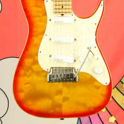 Used Zion RT Classic Electric Guitar, Vintage Cherry Burst, OHSC image 2